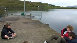 Passing the time on Sconser Quay while we wait for the 17:35 ferry to the Isle of Raasay